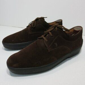 Tod's 8.5 Suede Leather Casual Oxfords Shoe Men's Footwear Zapatos Kutsu 9.5